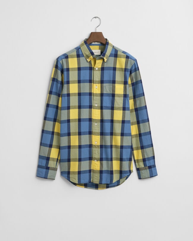 Relaxed fit ‑mitoitettu ruudullinen tvillipaita