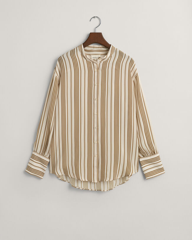 Relaxed fit ‑mitoitettu raitapaita