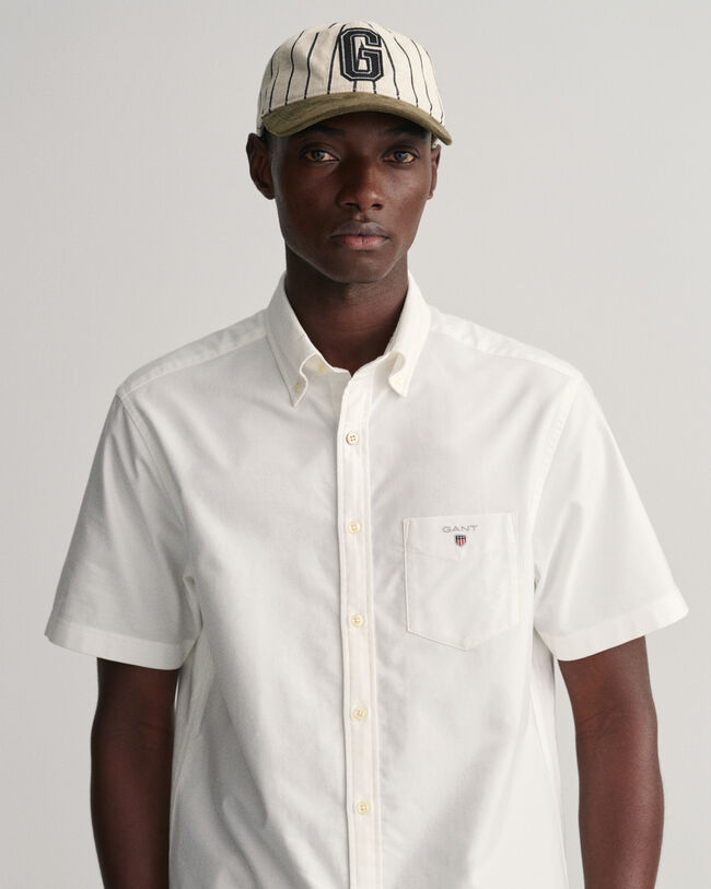 Lyhythihainen regular fit ‑mitoitettu oxford-paita