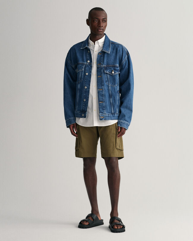 Regular fit ‑mitoitettu paita broadcloth-kankaasta