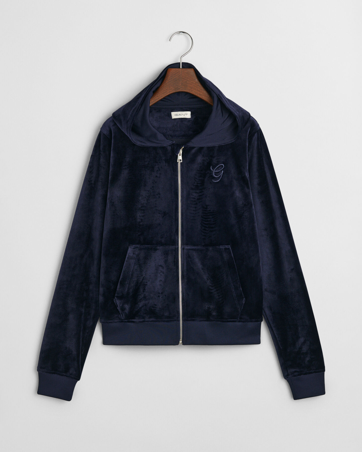 Teen Girls ‑malliston vetoketjullinen veluurihuppari