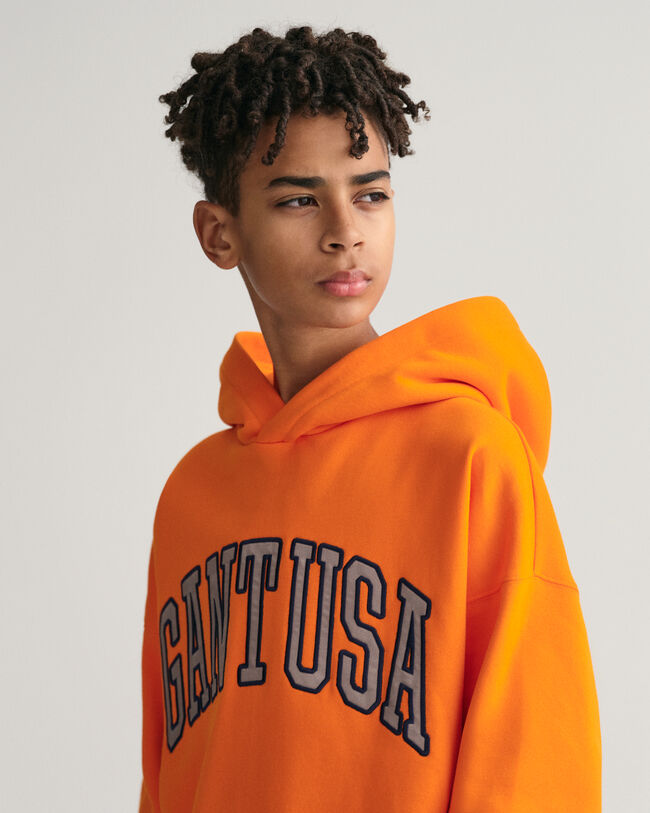 Teens-malliston Oversized fit -mitoitettu GANT USA -huppari