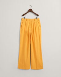 Relaxed&nbsp;fit ‑mitoitetut huolitellut joustopellavahousut