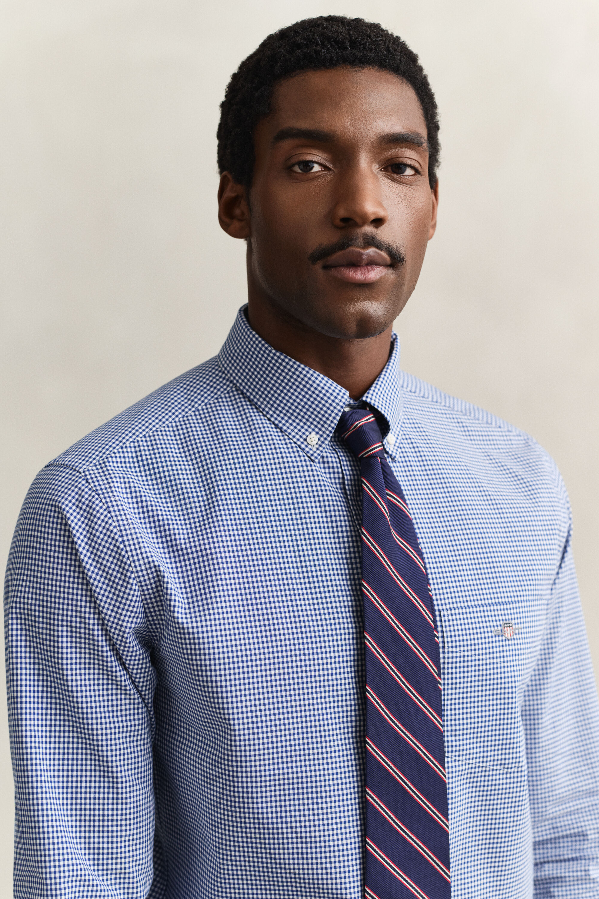 Gingham-ruudullinen Classic-popliinipaita