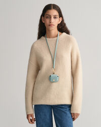 Nahkainen kaulapussi