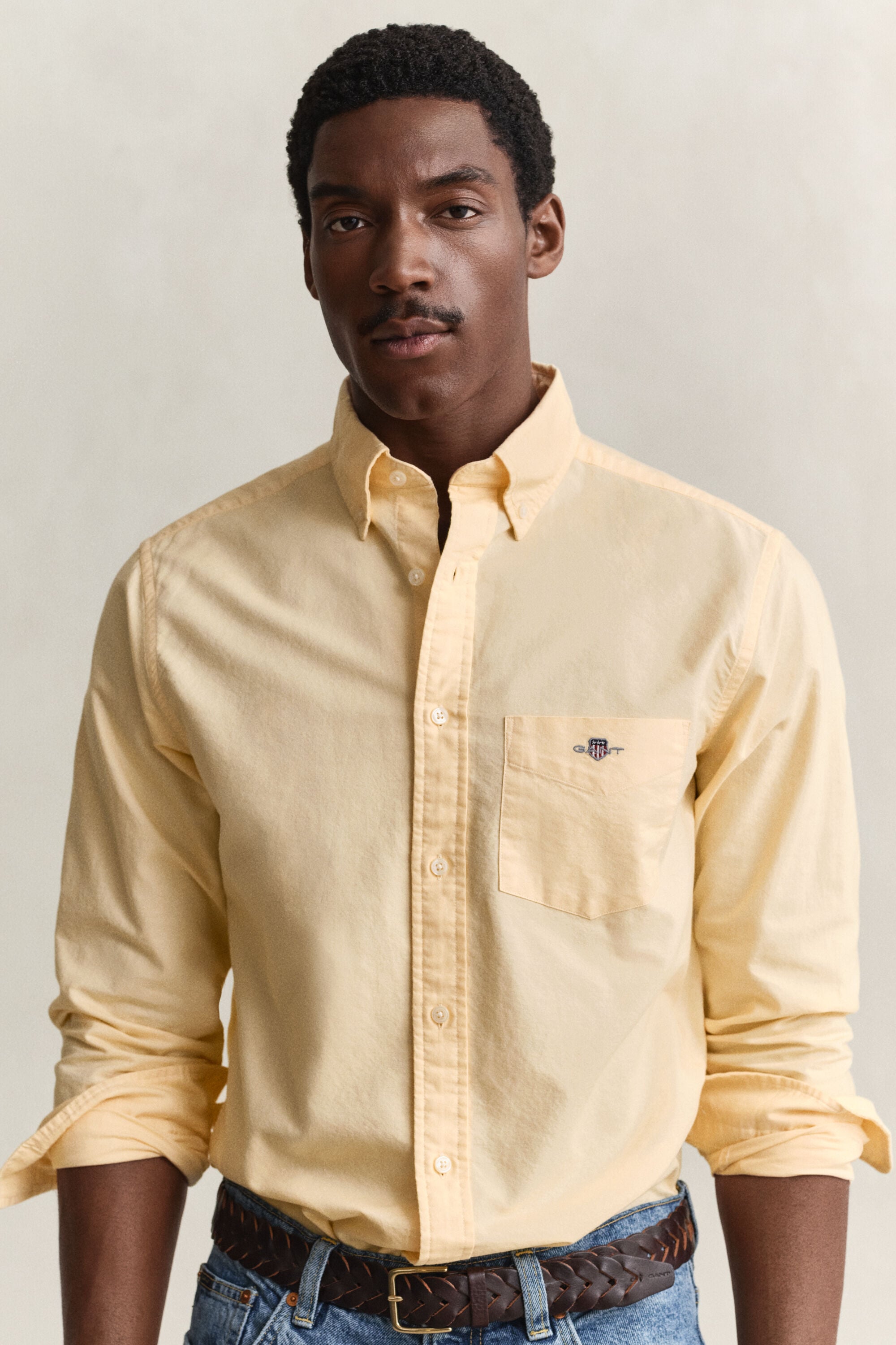 Regular fit ‑mitoitettu klassinen oxford-paita