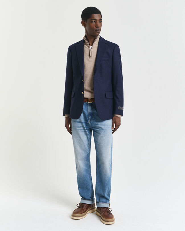 Ohut lampaanvillaneule, vetoketjukaulus