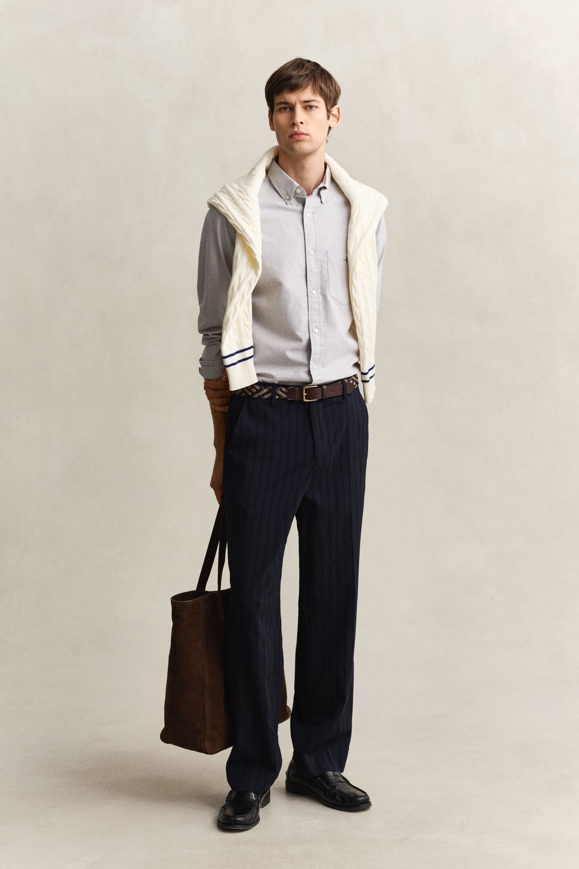 Regular fit ‑mitoitettu klassinen oxford-paita