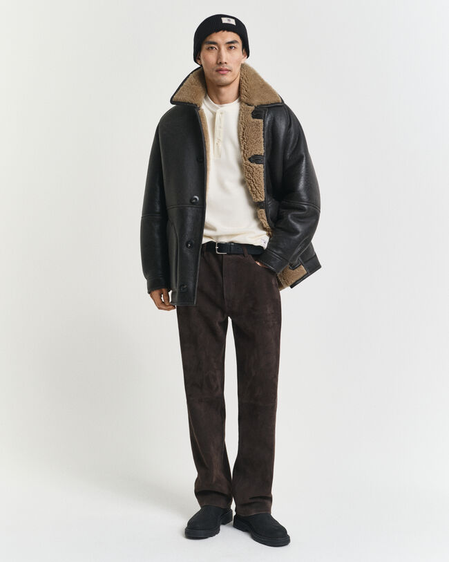 Pitkähihainen vohvelipintainen henley-paita