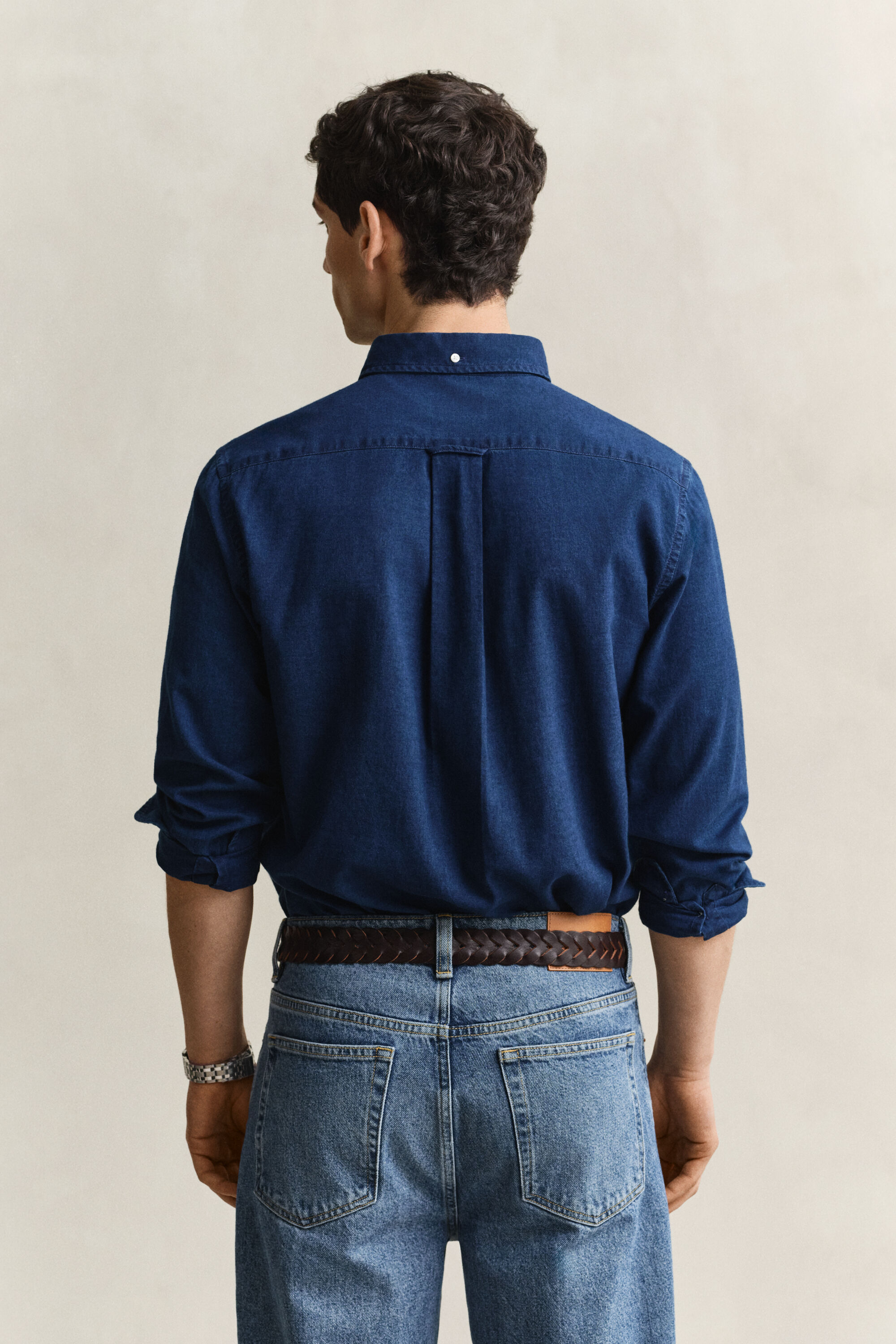 Indigo-oxford-paita