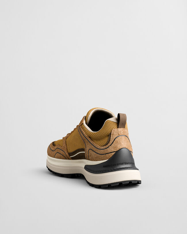 Cazidy-tennarit mokkanahasta ja verkkokankaasta