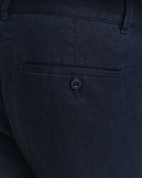 Relaxed fit ‑mitoitetut kiristysnyörilliset pellavahousut