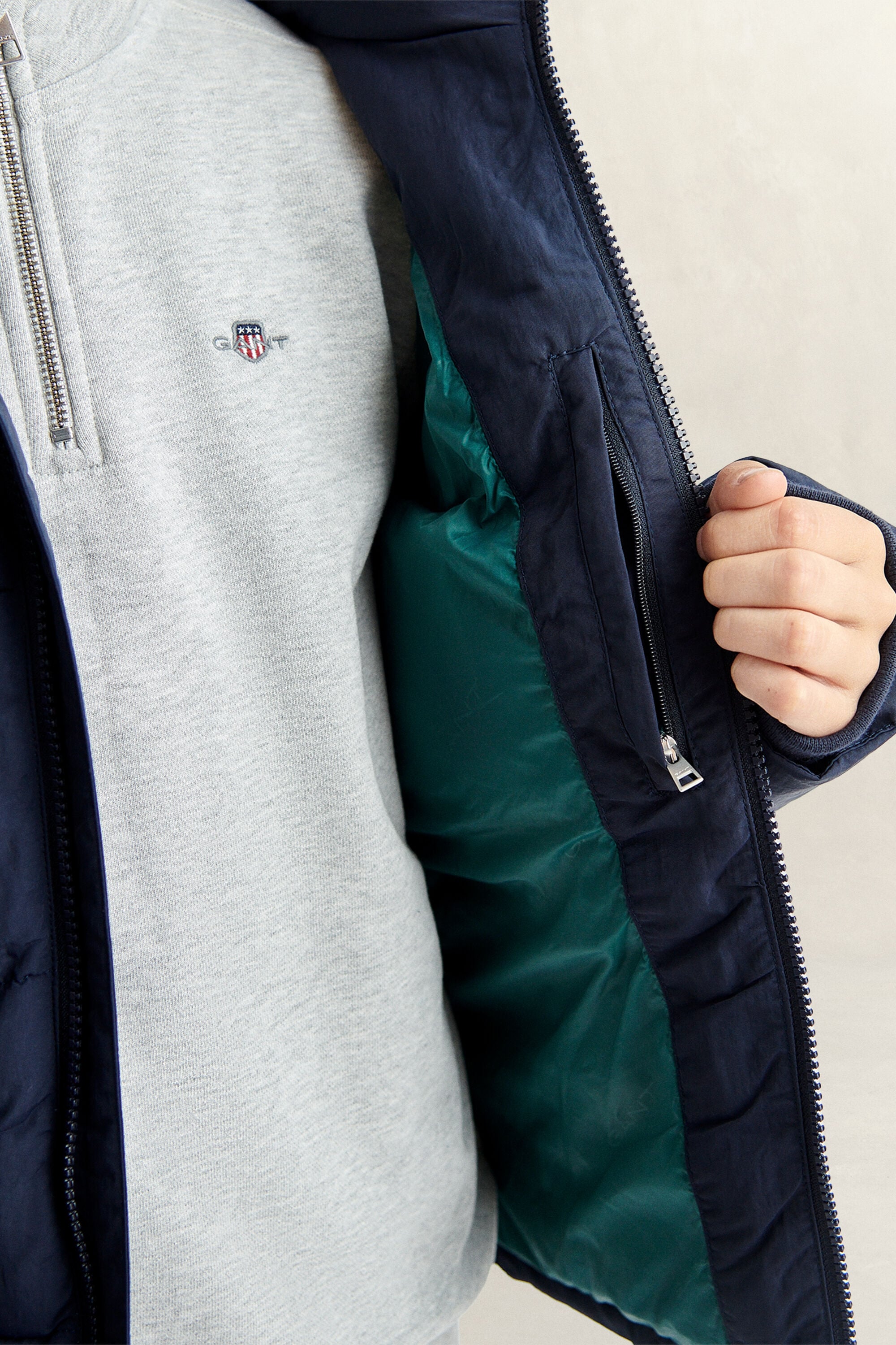 Teen Boys ‑malliston Baffle-takki