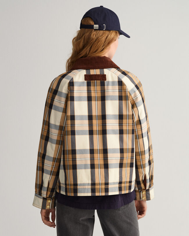 Ruudullinen lyhyt takki