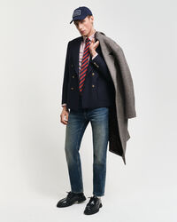 Regular&nbsp;fit ‑mitoitettu raidallinen klassinen oxford-paita