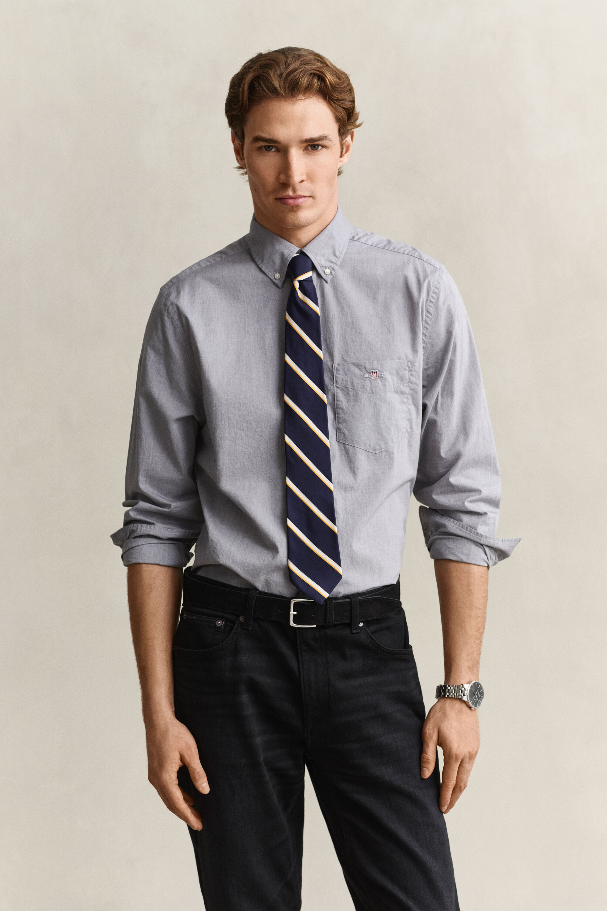 Regular fit ‑mitoitettu Classic-popliinipaita
