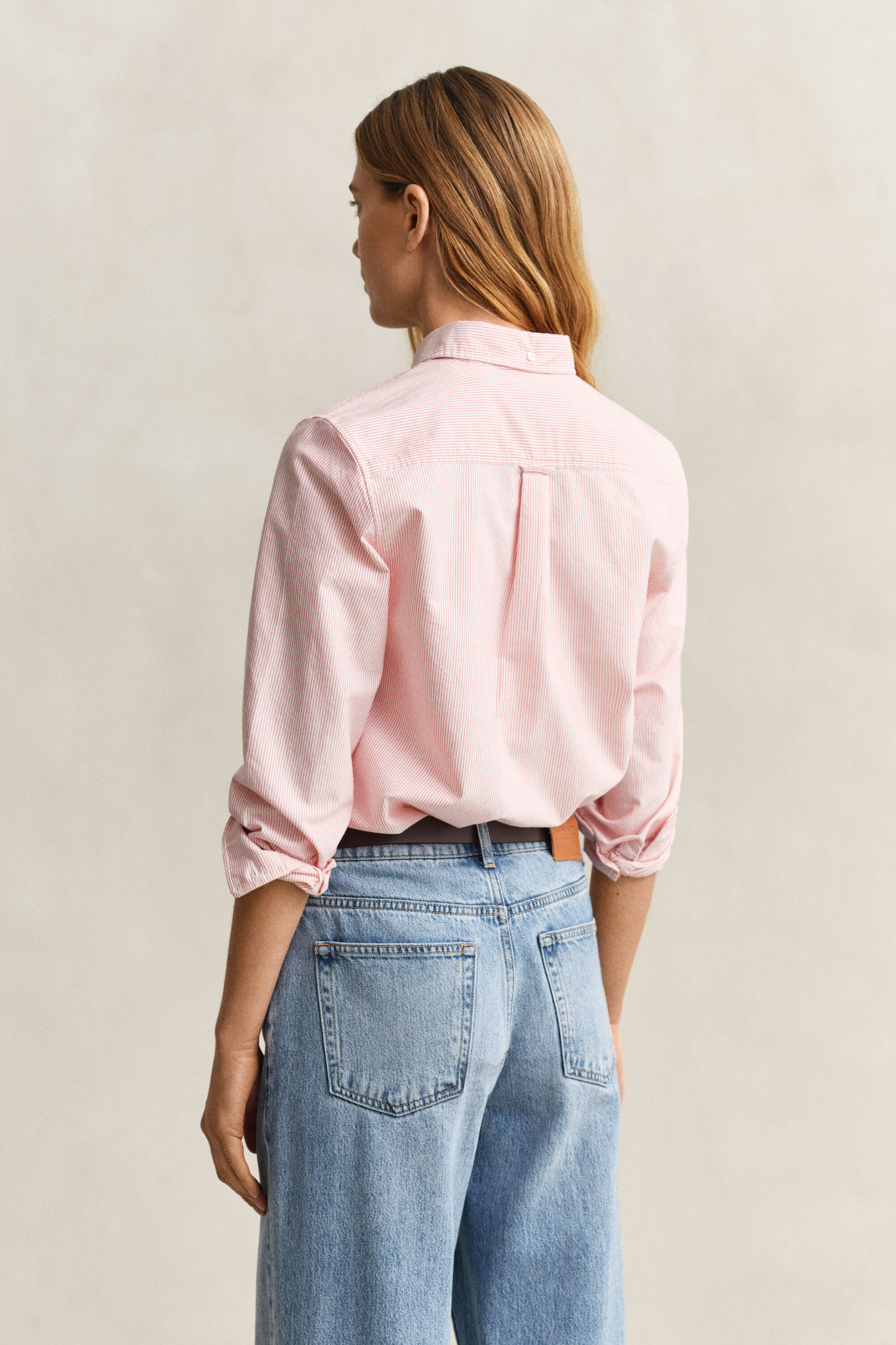 Regular fit ‑mitoitettu raidallinen Classic-oxford-paita