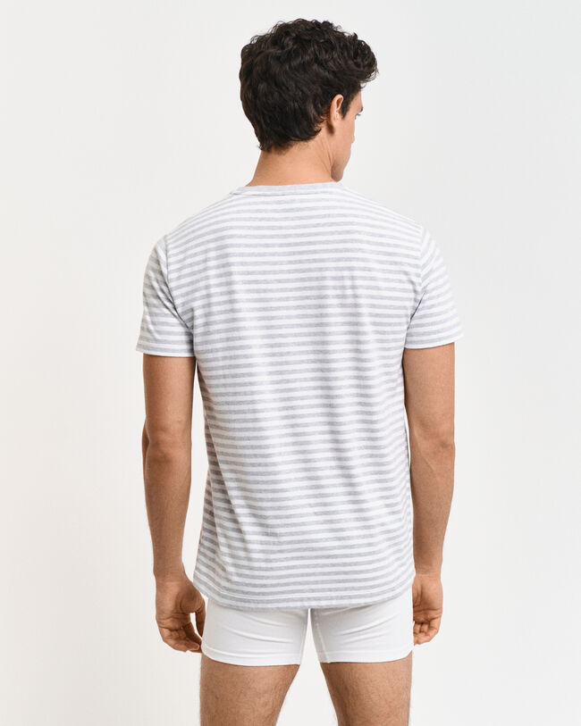 Lyhythihainen raidallinen Shield-pyjamapaita