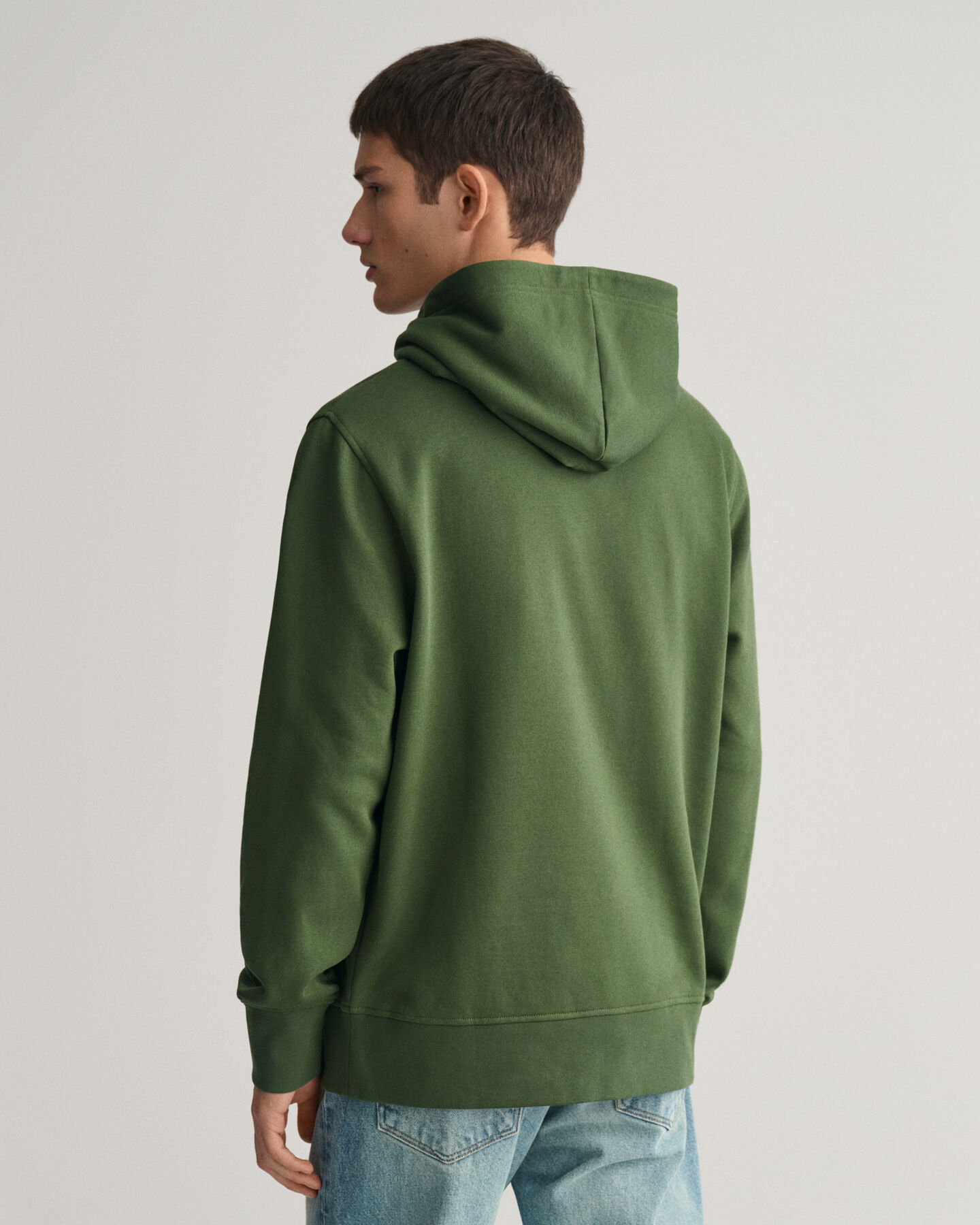 Painatuksella varustettu huppari