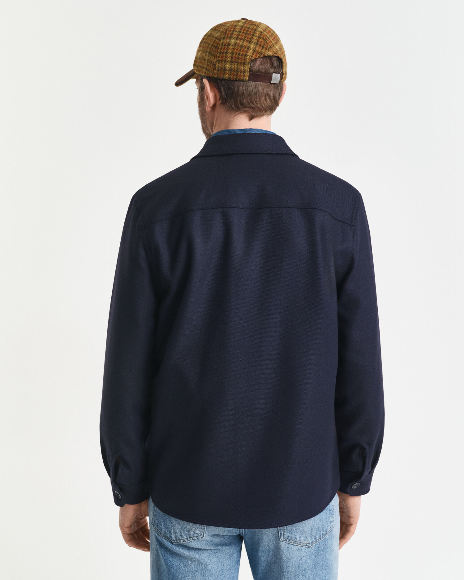 Regular fit ‑mitoitettu villasekoitteinen paitatakki