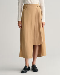 Chinotyylinen laskostettu kietaisuhame