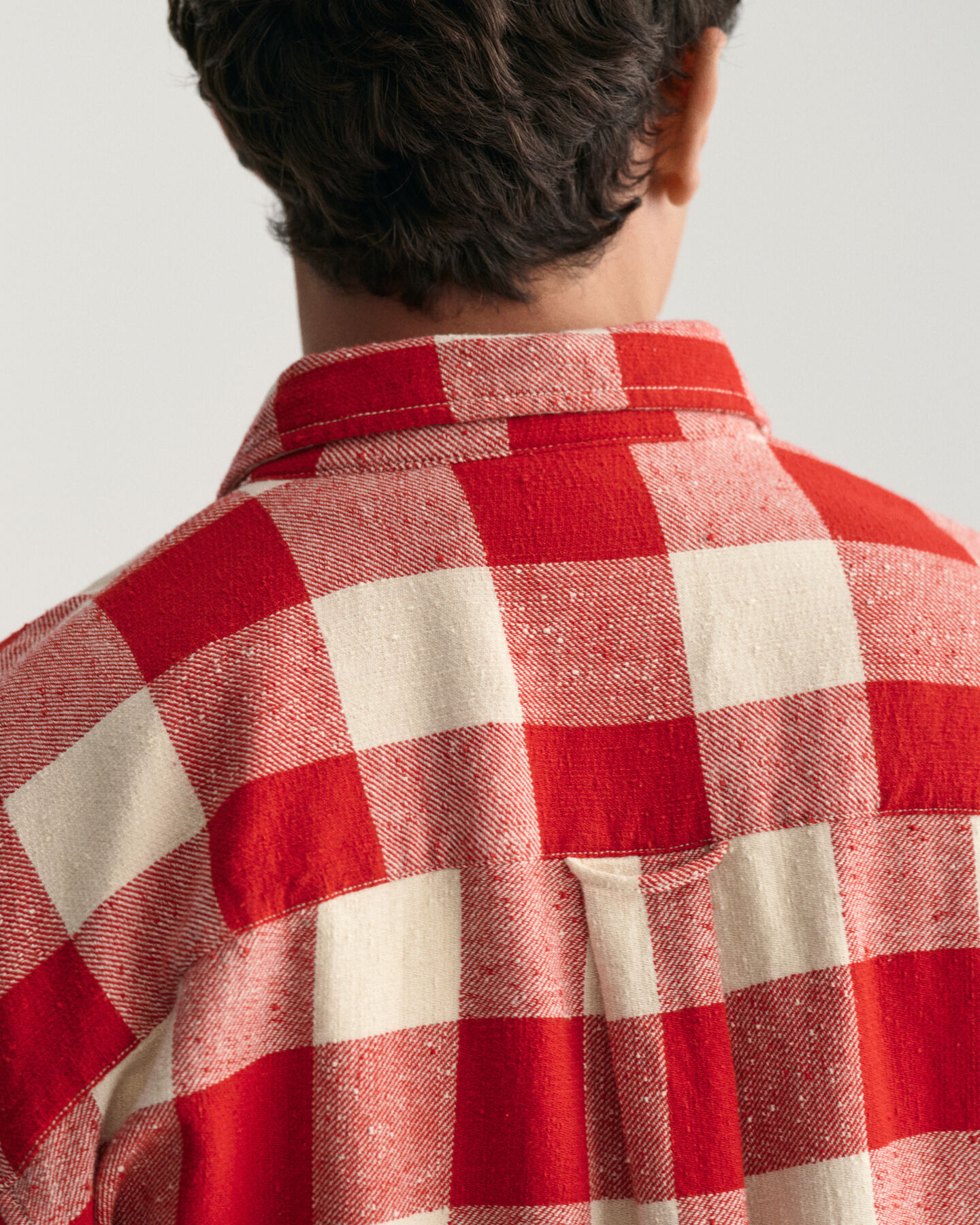 Oversized fit ‑mitoitettu kohopintainen Buffalo-ruutupaita