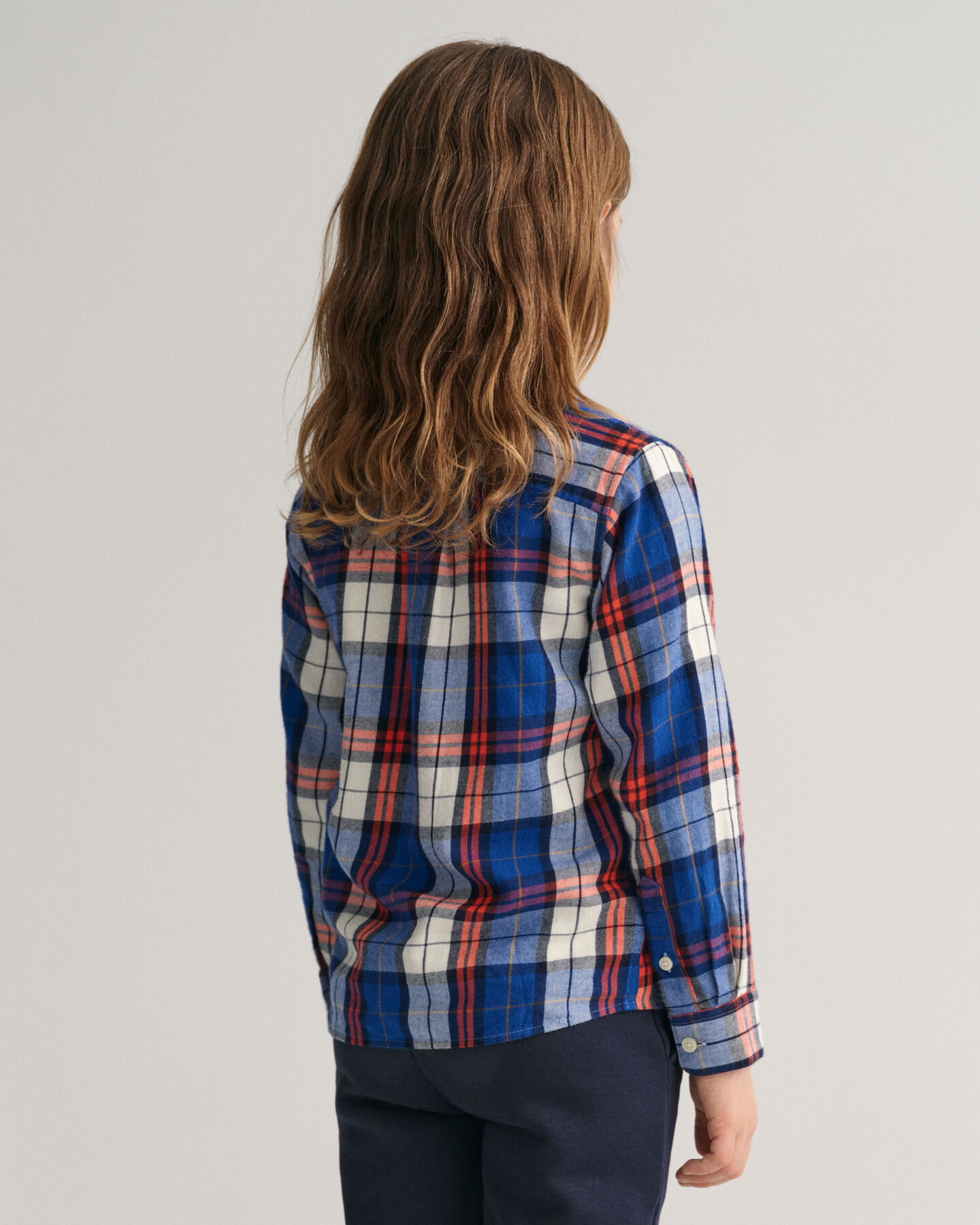 Kids-malliston regular fit ‑mitoitettu ruudullinen flanellipaita