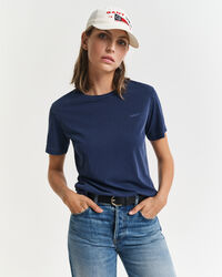 Sunfaded-t‑paita, jossa pyöreä pääntie