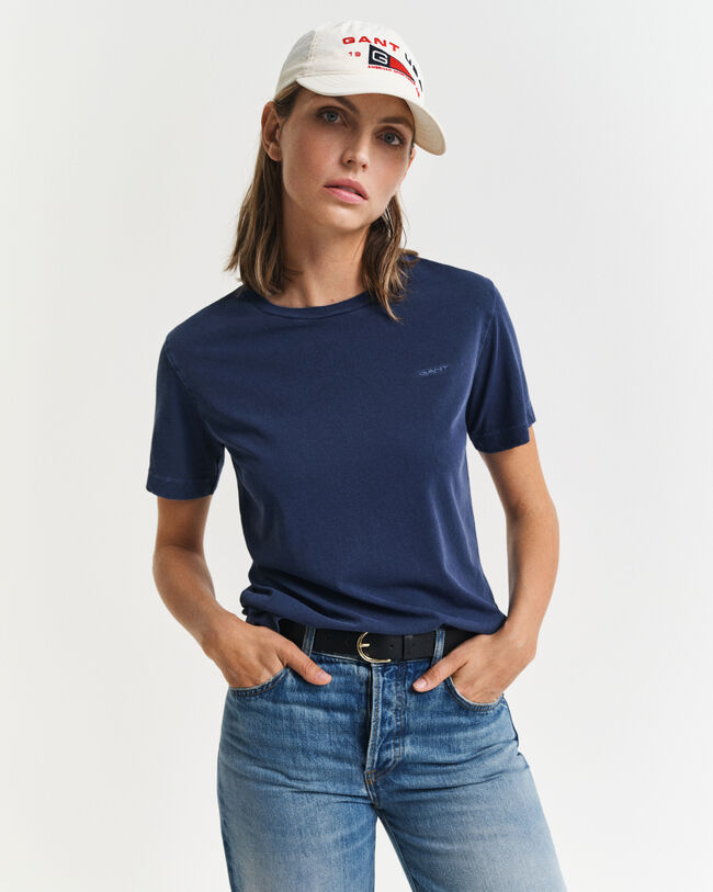 Sunfaded-t‑paita, jossa pyöreä pääntie