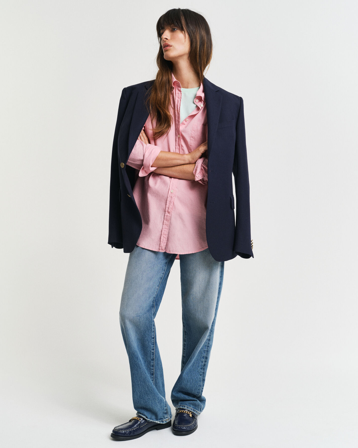 Relaxed&nbsp;fit ‑mitoitettu Luxury-oxford-paita