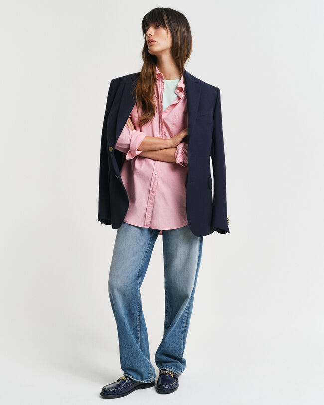 Relaxed&nbsp;fit ‑mitoitettu Luxury-oxford-paita