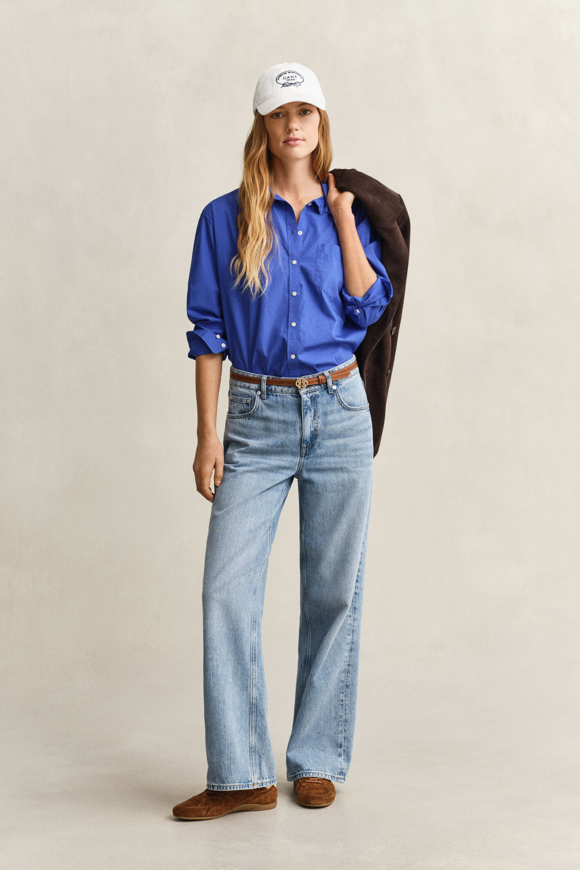 Relaxed fit ‑mitoitettu Classic-popliinipaita