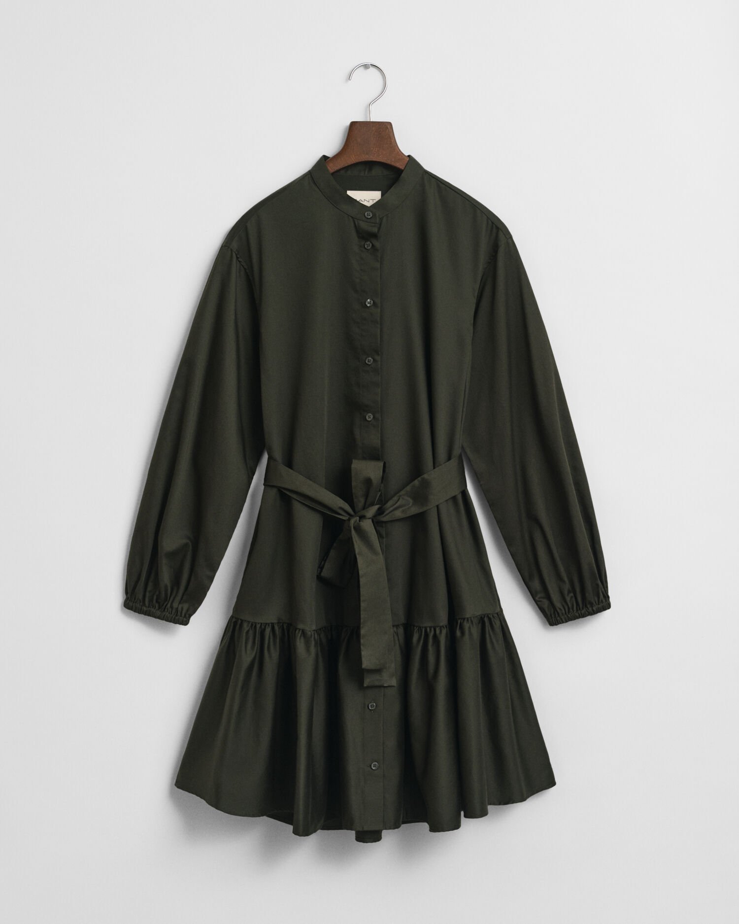 Pitkähihainen puuvillasatiinimekko