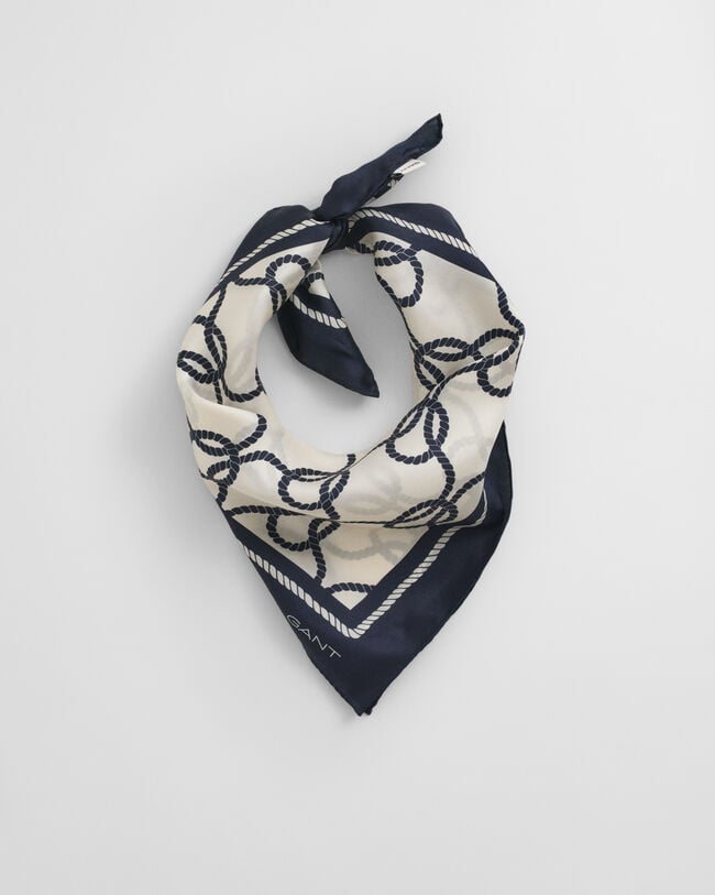 Printtikuvioitu Rope-silkkihuivi