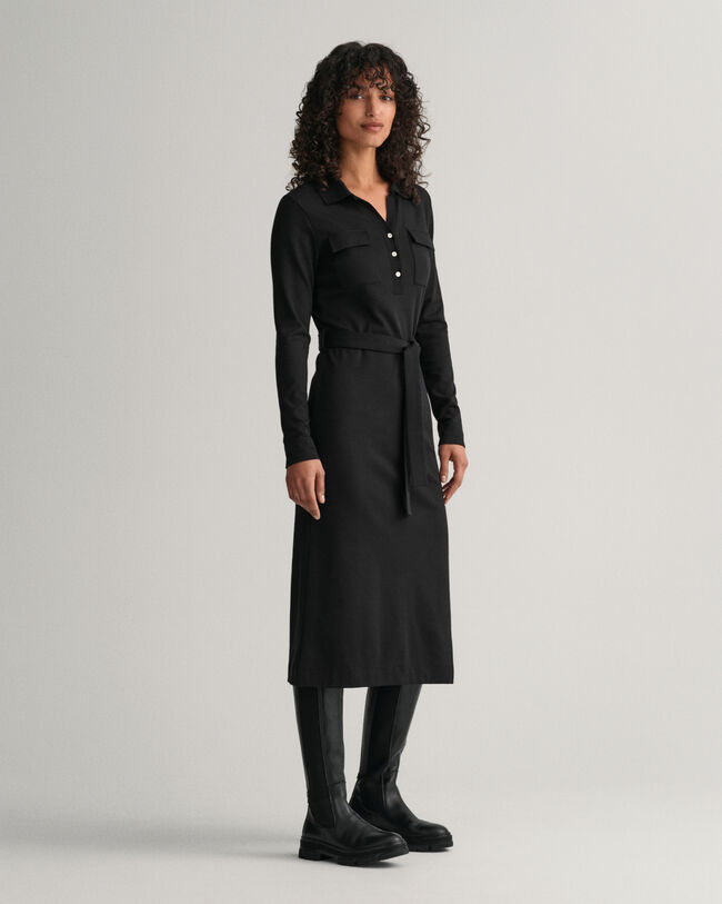 Slim&nbsp;fit ‑mitoitettu jerseypikeemekko