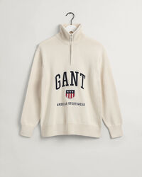 Puolivetoketjullinen Retro Shield ‑neulepusero