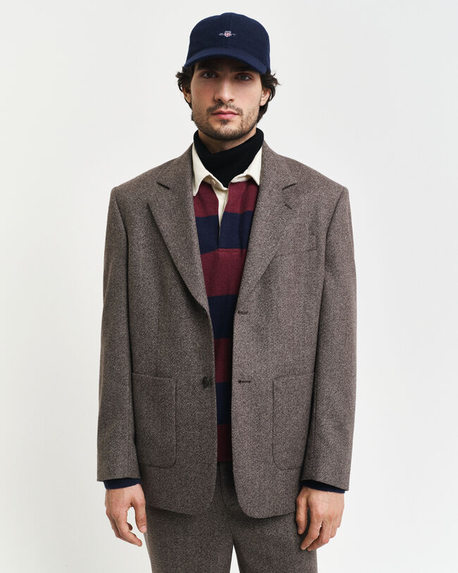 Relaxed&nbsp;fit ‑mitoitettu villakankainen Moulin&eacute;-bleiseri