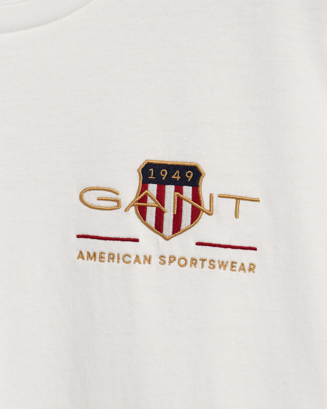 Kirjailtu Archive Shield ‑t‑paita