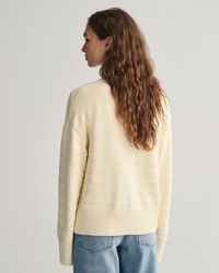 Raidallinen Tonal-puuvillaneuletakki