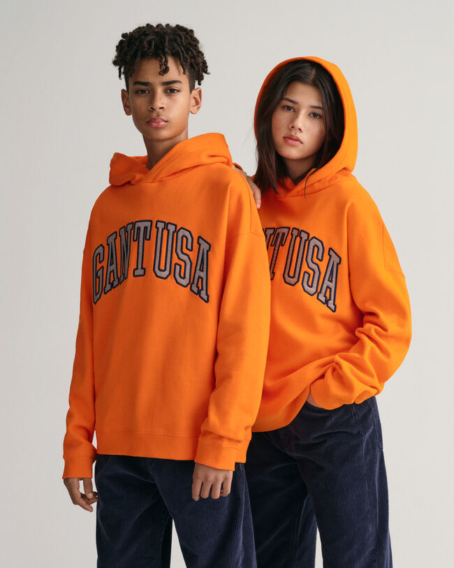 Teens-malliston Oversized fit -mitoitettu GANT USA -huppari