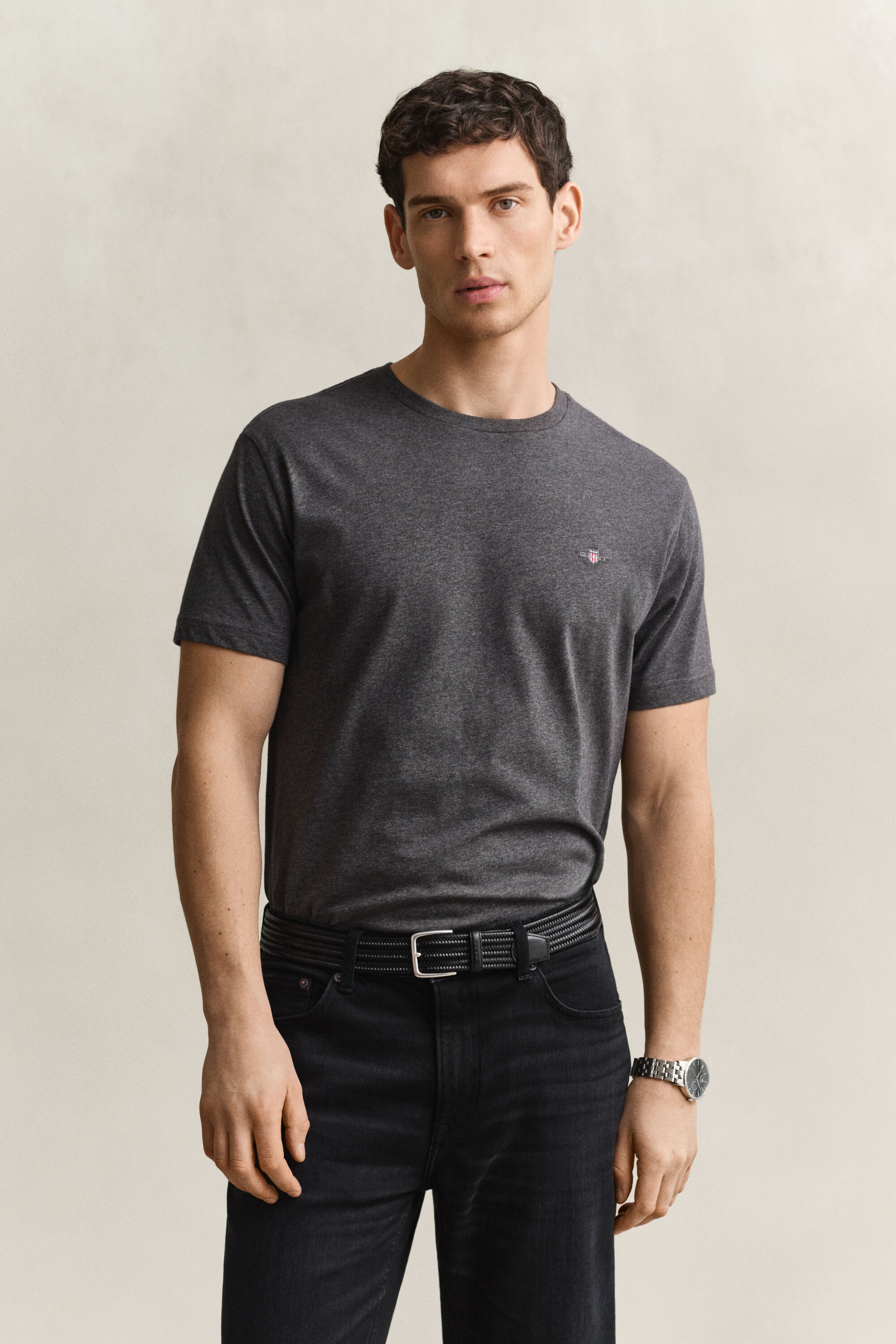 Regular fit ‑mitoitettu Shield-t‑paita