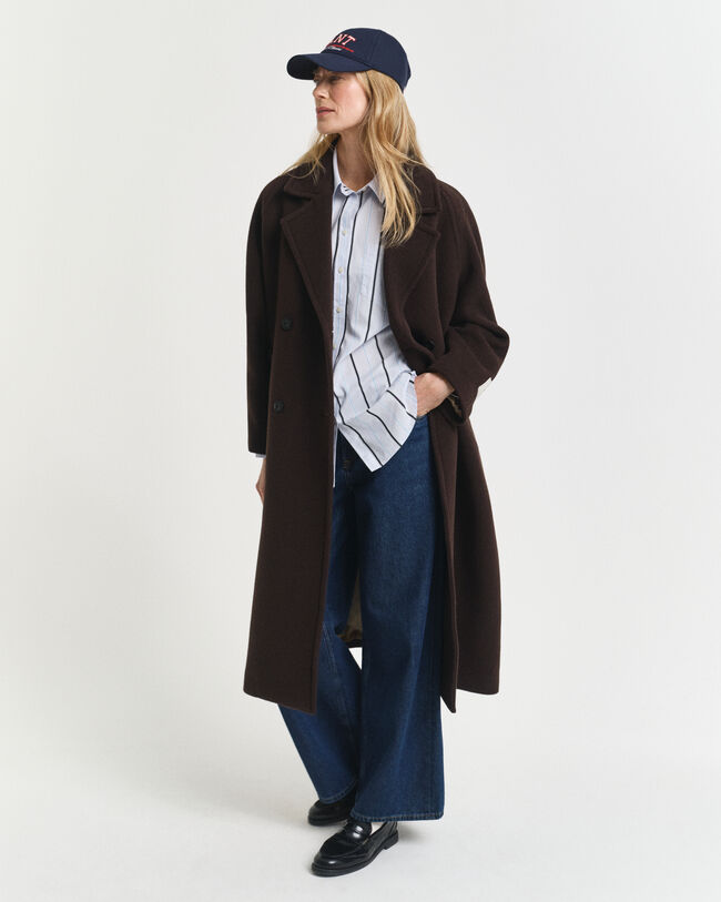 Relaxed fit ‑mitoitettu raidallinen Classic-popliinipaita