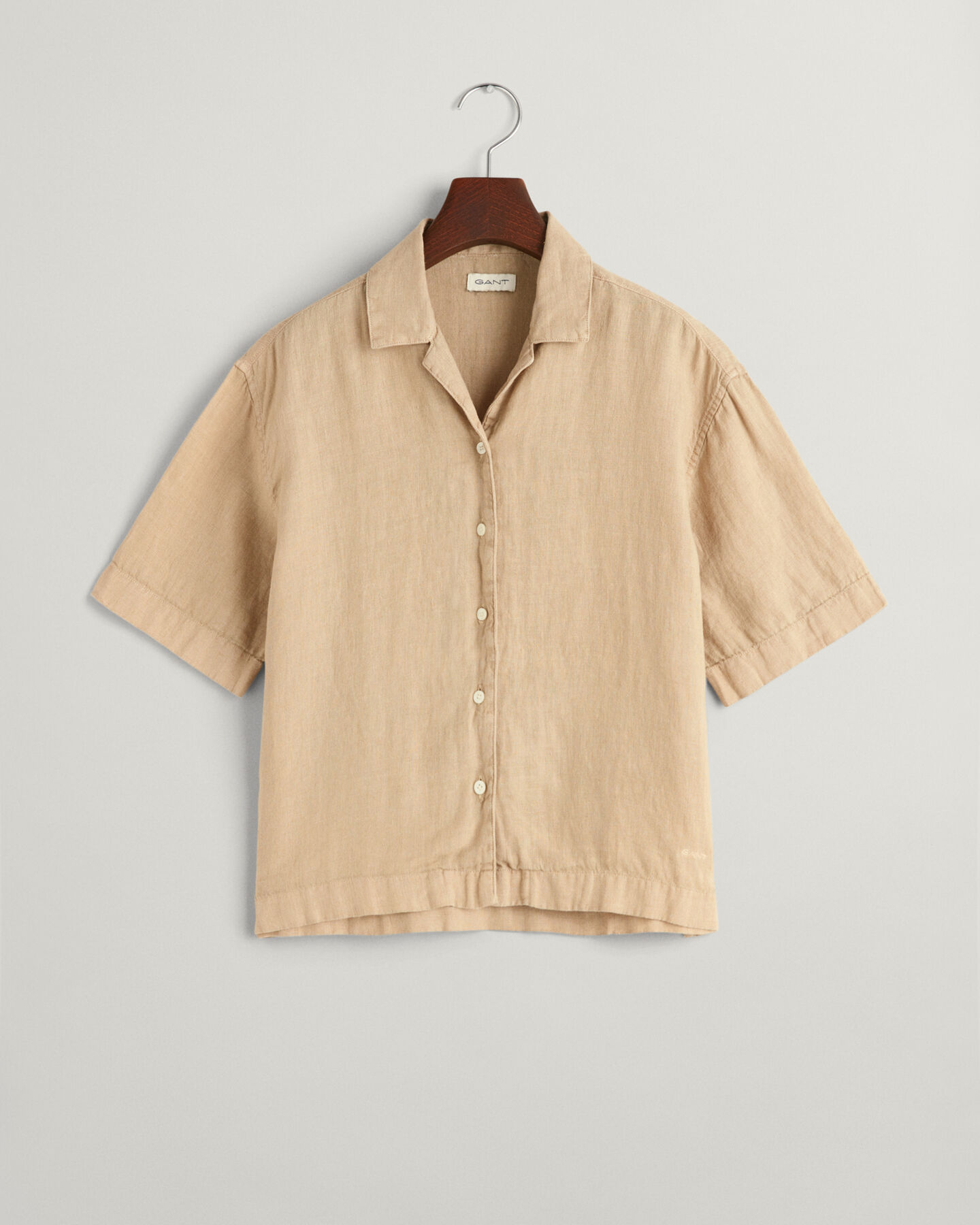 Teen Girls ‑malliston lyhythihainen suora pellavapaita