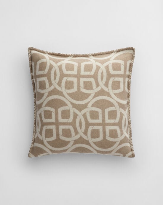 Villakankainen Monogram-tyynynpäällinen