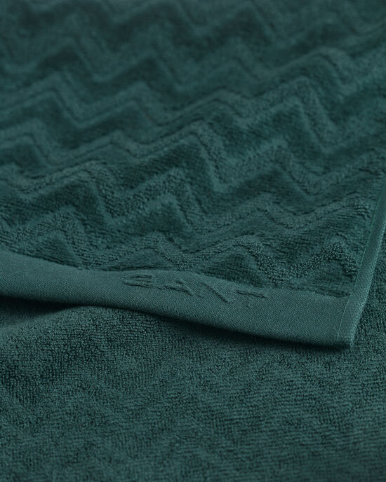 Kalanruotokuvioinen jacquard-pyyhe (50 cm x 70 cm)