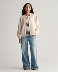 Pellavasekoitteinen Bomber-takki