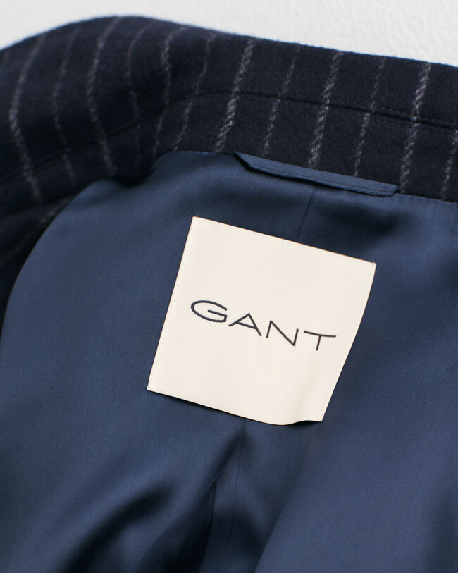 Liituraitainen villakangastakki