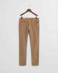 Slim fit ‑mitoitetut vakosamettifarkut