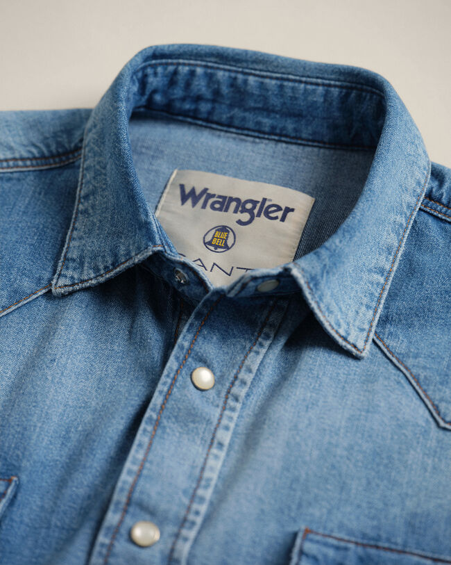 Wrangler x GANT ‑malliston relaxed fit ‑mitoitettu Western-farkkupaita