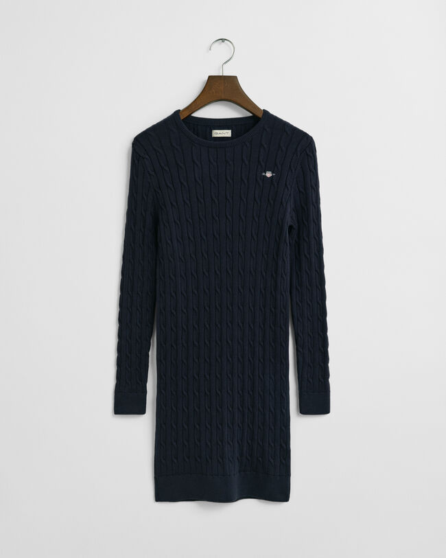 Teen Girls -malliston joustopuuvillainen palmikkoneulemekko